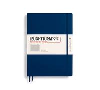 LEUCHTTURM1917 359868 Master Classic Notebook (A4+) Hardcover, 235 Numbered Pages, Navy, Squared