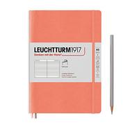 LEUCHTTURM1917 361594 Notebook Medium (A5) Hard Cover 123 Numbered Pages Bellini Blank