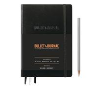 LEUCHTTURM1917 363572 Bullet Journal Edition 2, Medium (A5), Hardcover, 206 Numbered Pages, Black, Dotted with 120g/sqm Paper