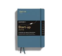 LEUCHTTURM1917 363842 Start-up Journal, Hardcover, 294 Numbered Pages, German, Stone Blue