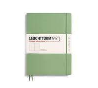 LEUCHTTURM1917 363920 Master Slim Notebook (A4+), Hardcover, 123 Numbered Pages, Sage, Dotted
