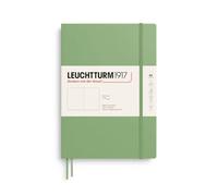 LEUCHTTURM1917 363929 Notebook Composition (B5), Softcover, 123 Numbered Pages, Sage, Blank