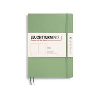 LEUCHTTURM1917 363929 Notebook Composition (B5), Softcover, 123 Numbered Pages, Sage, Blank