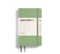 LEUCHTTURM1917 363944 Notebook Pocket (A6), Hardcover, 187 Numbered Pages, Sage, Dotted