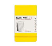 LEUCHTTURM1917 364409 Pocket Notepad (A6) Hardback 184 Numbered Pages Ruled Lemon