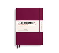 LEUCHTTURM1917 365615 Master Classic Notebook (A4+), Hardcover, 235 Numbered Pages, Port Red, Blank