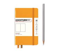 LEUCHTTURM1917 365625 Notebook Pocket (A6), Hardcover, 187 Numbered Pages, Rising Sun, Plain