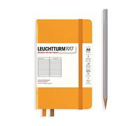 LEUCHTTURM1917 365627 Notebook Pocket (A6), Hardcover, 187 Numbered Pages, Rising Sun, Ruled