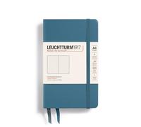 LEUCHTTURM1917 365630 Notebook Pocket (A6), Hardcover, 187 Numbered Pages, Stone Blue, Dotted