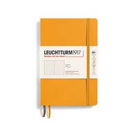 LEUCHTTURM1917 365640 Notebook Paperback (B6+), Soft Cover, 123 Numbered Pages, Rising Sun, Dotted