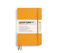 LEUCHTTURM1917 365641 Notebook Paperback (B6+), Softcover, 123 Numbered Pages, Rising Sun, Ruled