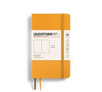 LEUCHTTURM1917 365645 Notebook Pocket (A6), Softcover, 123 Numbered Pages, Rising Sun, Plain