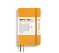 LEUCHTTURM1917 365647 Notebook Pocket (A6), Softcover, 123 Numbered Pages, Rising Sun, Ruled