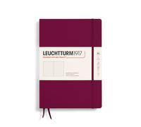 LEUCHTTURM1917 366163 Notebook Composition (B5), Hardcover, 219 Numbered Pages, Port Red, Dotted