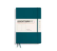 LEUCHTTURM1917 366174 Notebook Composition (B5), Hardcover, 219 Numbered Pages, Pacific Green, Blank