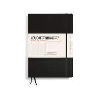 LEUCHTTURM1917 366184 Notebook Composition (B5), Hardcover, 219 Numbered Pages, Black, Dotted