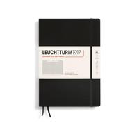LEUCHTTURM1917 366186 Notebook Composition (B5), Hardcover, 219 Numbered Pages, Black, Squared