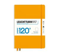 LEUCHTTURM1917 367125 Notebook Medium (A5), Edition 120, Hardcover, 203 Numbered Pages, Rising Sun, Plain with 120g/sqm Paper
