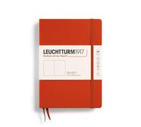 Leuchtturm 1917 Hardcover Plain A5 Notebook, red