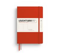 Leuchtturm 1917 Hardcover Plain A5 Notebook, red