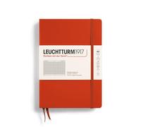 Leuchtturm 1917 Hardcover Squared A5 Notebook, red