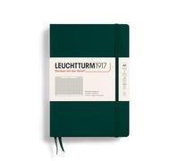 Leuchtturm 1917 Hardcover Squared A5 Notebook, Green