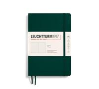 LEUCHTTURM1917 367269 Notebook Medium (A5), Softcover, 123 Numbered Pages, Forest Green, Dotted