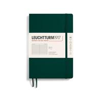 LEUCHTTURM1917 367270 Notebook Medium (A5), Softcover, 123 Numbered Pages, Forest Green, Ruled
