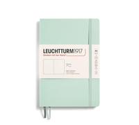 LEUCHTTURM1917 367271 Notebook Medium (A5), Softcover, 123 Numbered Pages, Mint Green, Plain