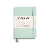 LEUCHTTURM1917 367272 Notebook Medium (A5), Softcover Writing Book, 123 Numbered Pages, Mint Green, Dotted