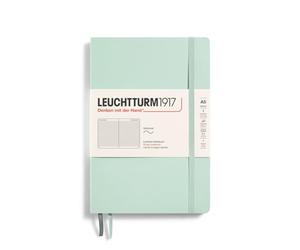 LEUCHTTURM1917 367273 Notebook Medium (A5), Soft Cover, 123 Numbered Pages, Mint Green, Lined