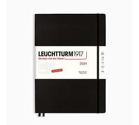 LEUCHTTURM1917 367584 Daily Calendar Master (A4+) 2024, Black, German, 12 Months