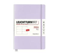 LEUCHTTURM1917 367654 Weekly Diary Softcover Medium (A5) 2024 12 Months Lilac English