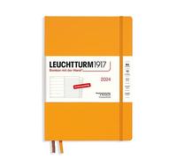 LEUCHTTURM1917 367757 Weekly Calendar & Notebook Composition (B5) 2024, with Extra Book for Addresses and Anniversaries, Rising Sun, German, 12 Months