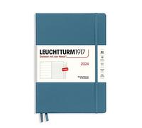 LEUCHTTURM1917 367762 Weekly Calendar & Notebook Composition (B5) 2024, 12 Months, Stone Blue, English