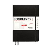 LEUCHTTURM1917 367763 Weekly Calendar & Notebook Composition (B5) 2024, with Extra Book for Addresses and Anniversaries, Black, German, 12 Months