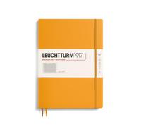 LEUCHTTURM1917 368144 Master Slim Notebook (A4+), Hardcover, 123 Numbered Pages, Rising Sun, Squared