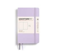 LEUCHTTURM1917 368158 Notebook Pocket (A6), Softcover, 123 Numbered Pages, Lilac, Plain