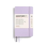 LEUCHTTURM1917 368160 Notebook Pocket (A6), Softcover, 123 Numbered Pages, Lilac, Ruled