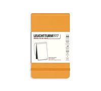 LEUCHTTURM1917 368164 Notepad Pocket (A6), Hardcover, 184 Numbered Pages, Rising Sun, Plain