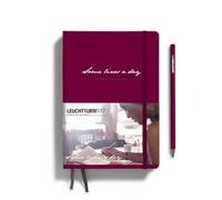 LEUCHTTURM1917 368169 Some Lines A Day, 5 Year Book Medium (A5), Port Red