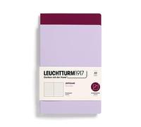 LEUCHTTURM1917 368175 Jottbook (A5), 59 Numbered Pages, Dotted, Lilac and Port Red, Pack of 2