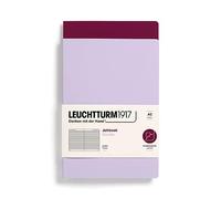 LEUCHTTURM1917 368176 Jottbook (A5), 59 Numbered Pages, Ruled, Lilac and Port Red, Pack of 2