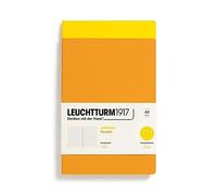LEUCHTTURM1917 368178 Jottbook (A5), 59 Numbered Pages, Dotted, Lemon and Rising Sun, Pack of 2