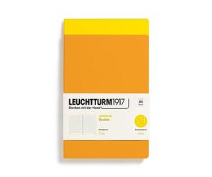 LEUCHTTURM1917 368178 Jottbook (A5), 59 Numbered Pages, Dotted, Lemon and Rising Sun, Pack of 2