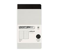 LEUCHTTURM1917 368202 Jottbook (A6), 59 Numbered Pages, Dotted, Light Grey and Black, Pack of 2