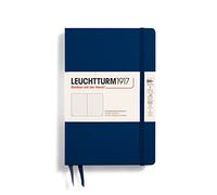LEUCHTTURM1917 368509 Notebook Paperback (B6+), Hardcover, 219 Numbered Pages, Navy, Dotted