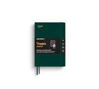 LEUCHTTURM1917 369206 Thesis Journal Medium (A5), Hardcover, Forest Green, English - Perfect for Academic Papers and theses