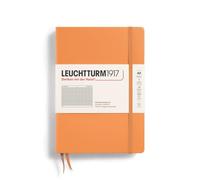 LEUCHTTURM1917 369782 Notebook Medium (A5), Hardcover, 251 Numbered Pages, Apricot, Squared