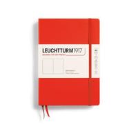 LEUCHTTURM1917 369783 Notebook Medium (A5), Hardcover, 251 Numbered Pages, Lobster, Plain